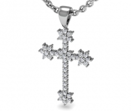 diamond cross pendant